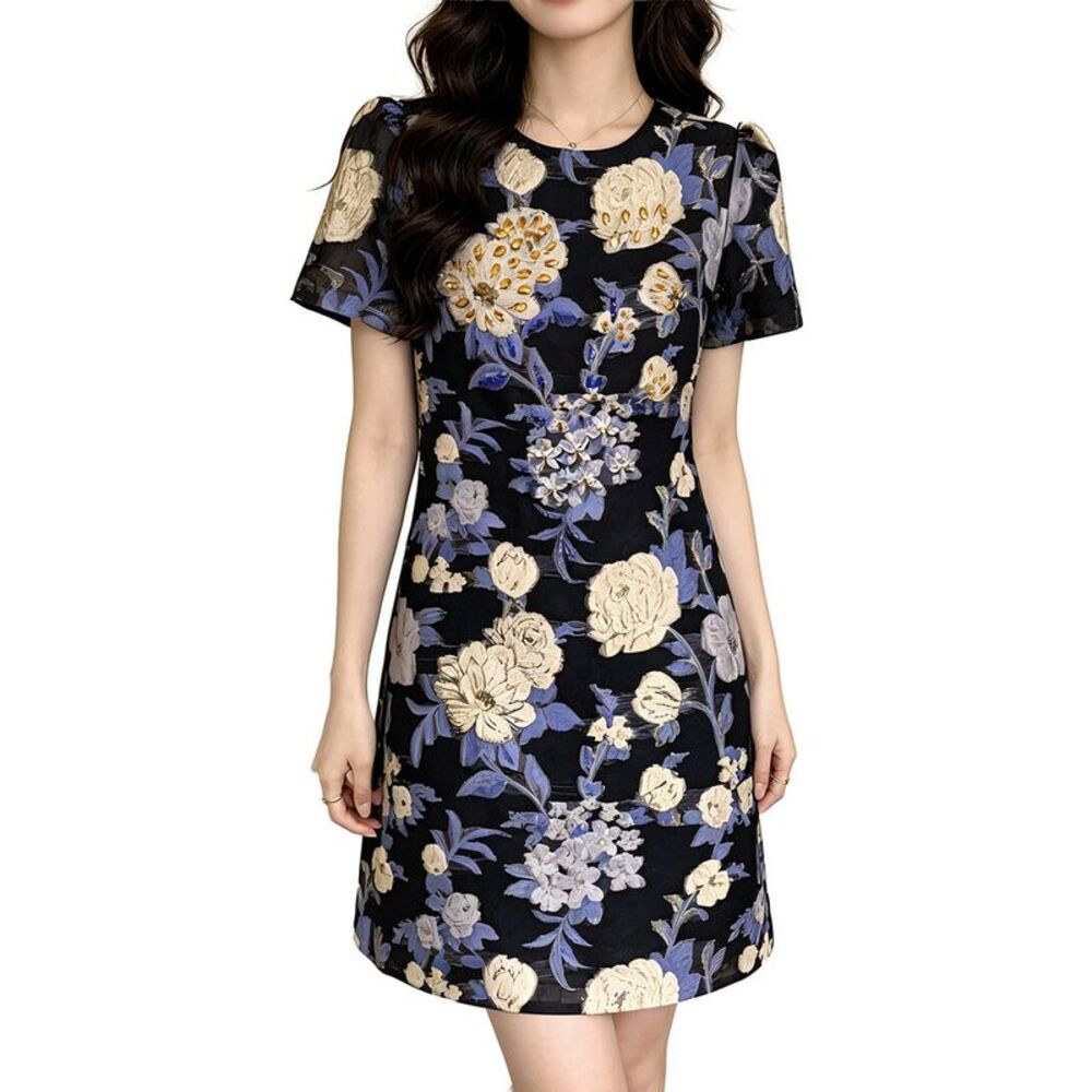 Brc By Burryco Womens  Short Sleeve Mini Dress, Black